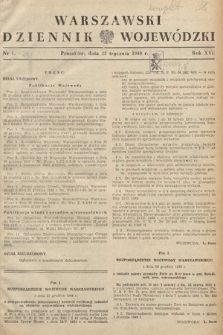 Warszawski Dziennik Wojewódzki. 1949, nr 1