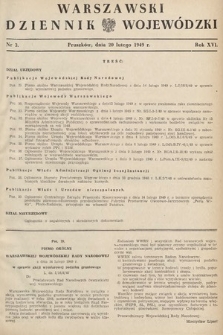 Warszawski Dziennik Wojewódzki. 1949, nr 3