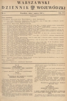 Warszawski Dziennik Wojewódzki. 1949, nr 4