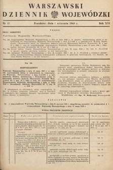 Warszawski Dziennik Wojewódzki. 1949, nr 17