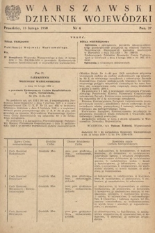 Warszawski Dziennik Wojewódzki. 1950, nr 4