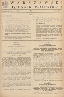 Warszawski Dziennik Wojewódzki. 1950, nr 5