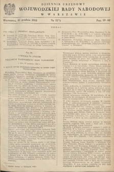 Dziennik Urzędowy Wojewódzkiej Rady Narodowej w Warszawie. 1952, nr 11