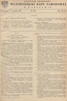 Dziennik Urzędowy Wojewódzkiej Rady Narodowej w Warszawie. 1953, nr 8