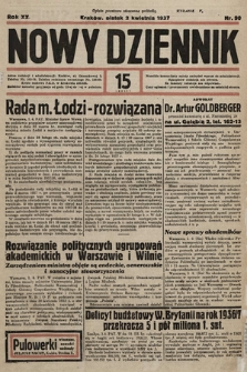 Nowy Dziennik. 1937, nr 90
