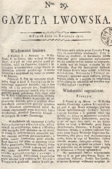Gazeta Lwowska. 1812, nr 29
