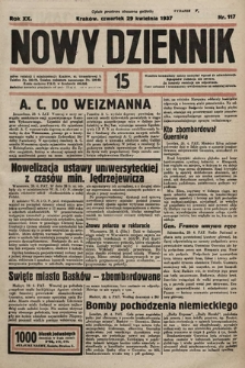 Nowy Dziennik. 1937, nr 117