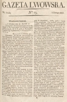 Gazeta Lwowska. 1823, nr 15