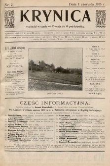 Krynica. 1913, nr 2