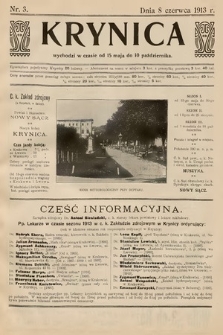 Krynica. 1913, nr 3