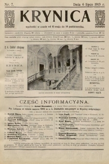 Krynica. 1913, nr 7