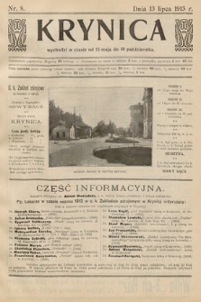 Krynica. 1913, nr 8