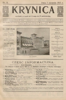 Krynica. 1913, nr 11