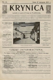 Krynica. 1913, nr 13