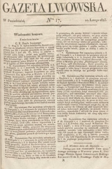 Gazeta Lwowska. 1823, nr 17
