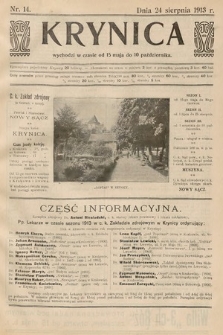Krynica. 1913, nr 14