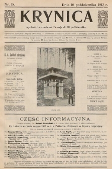 Krynica. 1913, nr 18