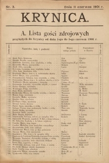 Krynica. 1901, nr 3