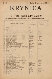 Krynica. 1901, nr 4