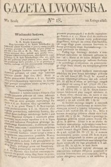 Gazeta Lwowska. 1823, nr 18