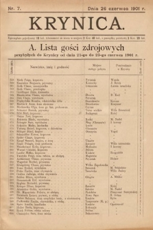Krynica. 1901, nr 7