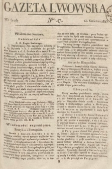 Gazeta Lwowska. 1823, nr 47