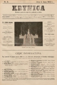 Krynica. 1903, nr 9