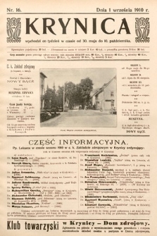 Krynica. 1910, nr 16