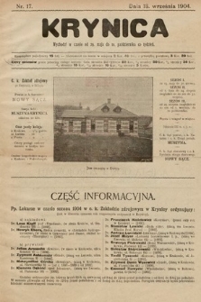 Krynica. 1904, nr 17