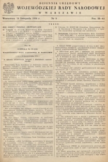 Dziennik Urzędowy Wojewódzkiej Rady Narodowej w Warszawie. 1956, nr 9