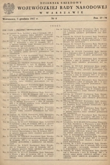 Dziennik Urzędowy Wojewódzkiej Rady Narodowej w Warszawie. 1957, nr 6