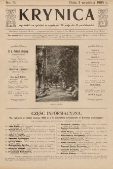 Krynica. 1905, nr 15