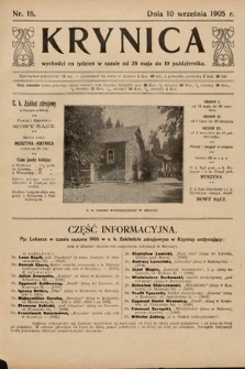 Krynica. 1905, nr 16