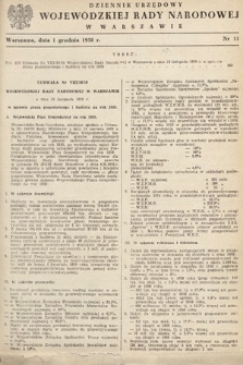 Dziennik Urzędowy Wojewódzkiej Rady Narodowej w Warszawie. 1958, nr 11