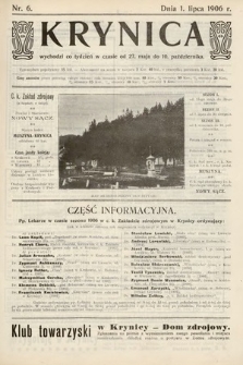 Krynica. 1906, nr 6