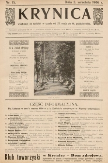 Krynica. 1906, nr 15