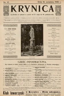 Krynica. 1906, nr 17