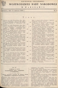 Dziennik Urzędowy Wojewódzkiej Rady Narodowej w Warszawie. 1959, nr 6