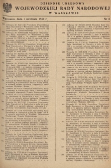 Dziennik Urzędowy Wojewódzkiej Rady Narodowej w Warszawie. 1959, nr 8