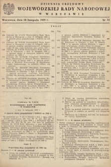 Dziennik Urzędowy Wojewódzkiej Rady Narodowej w Warszawie. 1959, nr 11