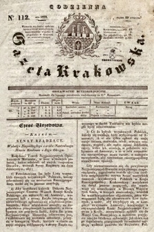 Codzienna Gazeta Krakowska. 1832, nr 112