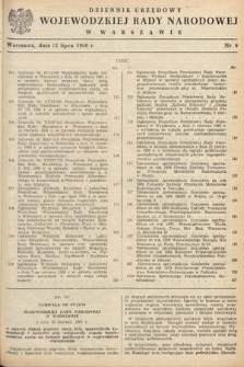 Dziennik Urzędowy Wojewódzkiej Rady Narodowej w Warszawie. 1960, nr 6