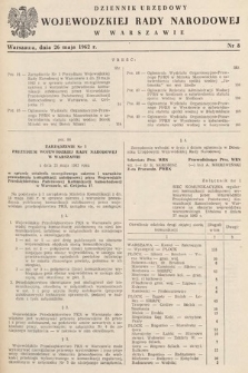 Dziennik Urzędowy Wojewódzkiej Rady Narodowej w Warszawie. 1962, nr 8