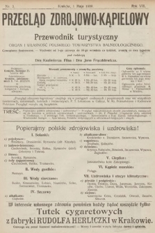 Przegląd Zdrojowo-Kąpielowy i Przewodnik Turystyczny : organ i własność Polskiego Towarzystwa Balneologicznego. 1909, nr 3