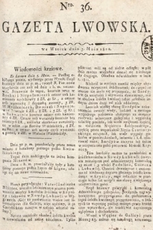 Gazeta Lwowska. 1812, nr 36