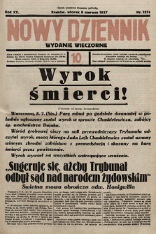 Nowy Dziennik (wydanie wieczorne). 1937, nr 157a