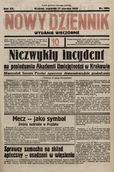 Nowy Dziennik (wydanie wieczorne). 1937, nr 166a