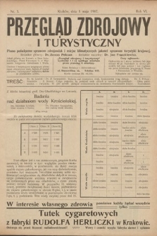 Przegląd Zdrojowy i Turystyczny : pismo poświęcone sprawom zdrojowisk i miejsc klimatycznych jakoteż sprawom turystyki krajowej. 1907, nr 3