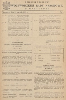 Dziennik Urzędowy Wojewódzkiej Rady Narodowej w Warszawie. 1963, nr 3