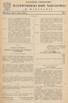 Dziennik Urzędowy Wojewódzkiej Rady Narodowej w Warszawie. 1963, nr 5